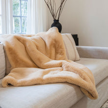 Load image into Gallery viewer, Luxxe Faux Fur Chinchilla Throw

