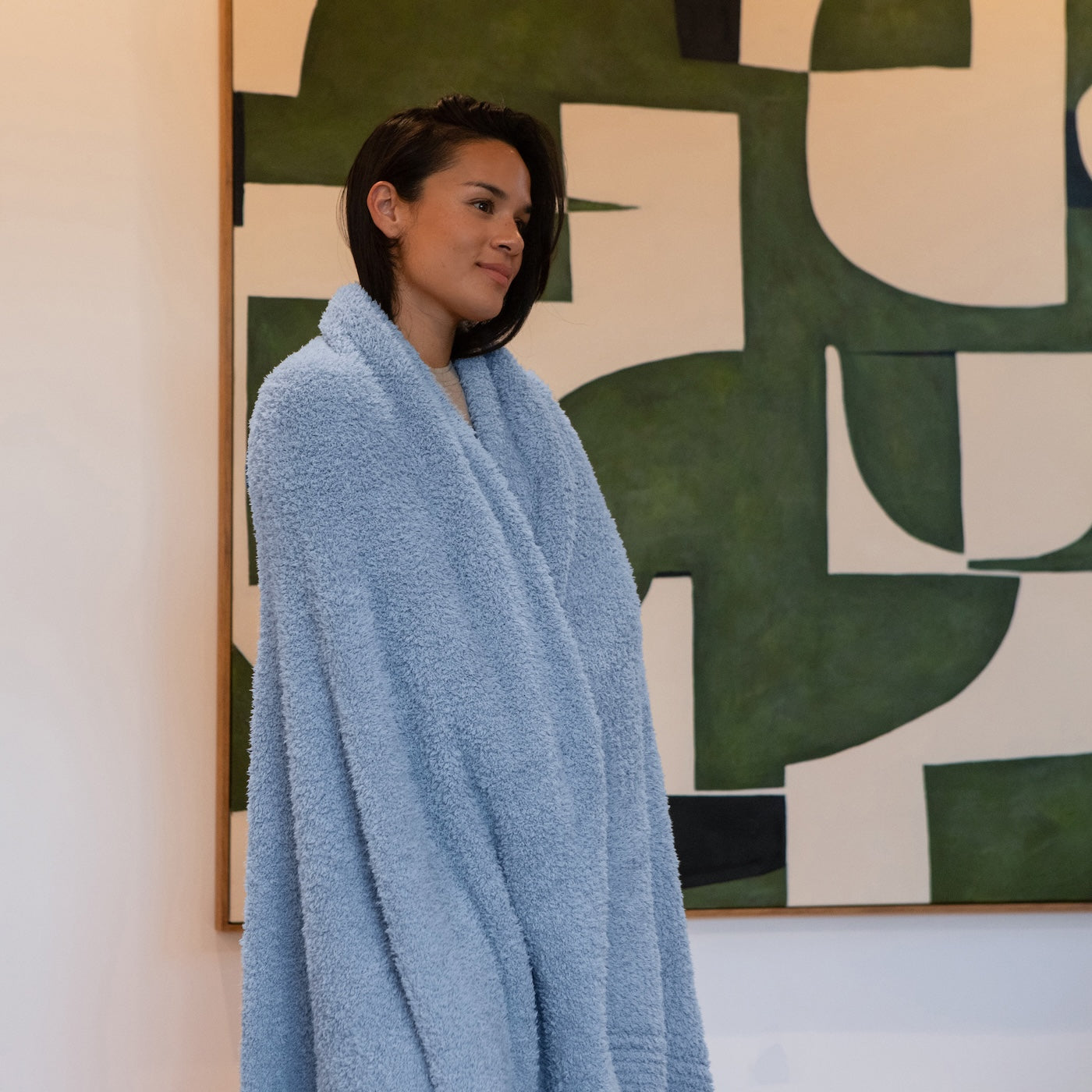 Luxxe Feather Yarn Throw