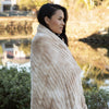Luxxe Ribbed Faux Fur Throw